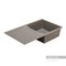 AQUATON Верона Мойка с крылом для кухни прямоугольная, литьевой мрамор, ширина 86 см - фото 122759
