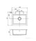 AQUATON Делия 60 Мойка для кухни прямоугольная, литьевой мрамор, ширина 59,4 см - фото 122770