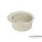 AQUATON Иверия Мойка для кухни круглая, литьевой мрамор, ширина 48 см - фото 122829