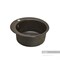 AQUATON Иверия Мойка для кухни круглая, литьевой мрамор, ширина 48 см - фото 122833
