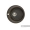AQUATON Иверия Мойка для кухни круглая, литьевой мрамор, ширина 48 см - фото 122834