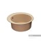 AQUATON Иверия Мойка для кухни круглая, литьевой мрамор, ширина 48 см - фото 122837