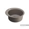 AQUATON Иверия Мойка для кухни круглая, литьевой мрамор, ширина 48 см - фото 122841