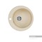 AQUATON Иверия Мойка для кухни круглая, литьевой мрамор, ширина 48 см - фото 122847