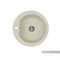 AQUATON Мида Мойка для кухни круглая, литьевой мрамор, ширина 51 см - фото 122894