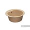 AQUATON Мида Мойка для кухни круглая, литьевой мрамор, ширина 51 см - фото 122901