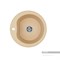 AQUATON Мида Мойка для кухни круглая, литьевой мрамор, ширина 51 см - фото 122902