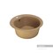 AQUATON Мида Мойка для кухни круглая, литьевой мрамор, ширина 51 см - фото 122909