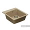 AQUATON Парма Мойка для кухни квадратная, литьевой мрамор, ширина 51 см - фото 122959