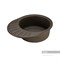 AQUATON Чезана Мойка с крылом для кухни круглая, литьевой мрамор, ширина 56,8 см - фото 123012