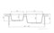 AQUATON Делия 78 Мойка для кухни двойная прямоугольная, литьевой мрамор, ширина 78 см - фото 123101