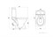 SANTEK Римини Унитаз напольный с бачком, выпуск косой, двойной смыв, крышка дюропласт - фото 124456