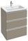 JACOB DELAFON Vox Мебель для раковины-столешницы 60 см, 2 выдвижных ящика, серый антрацит - фото 128312