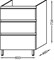 JACOB DELAFON Vox Мебель для раковины-столешницы 60 см, 2 выдвижных ящика, серый антрацит - фото 128313