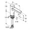 KLUDI Zenta E электронный смеситель для раковины, со смешиванием, 9 v 38100-KLUDI - фото 128585