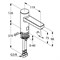 KLUDI Zenta E электронный смеситель для раковины, со смешиванием, предв.установка.темп., 230 v 38202-KLUDI - фото 128593