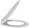 JACOB DELAFON Patio Крышка-сиденье термодюропласт,тонкое, микролифт, легкое снятие, белое - фото 131611