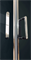 ROYAL BATH HP 90x90 Душевой уголок квадратный с поддоном, стекло 6 мм прозрачное, профиль алюминий  хром, дверь раздвижная - фото 131910