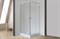 ROYAL BATH HPD 85x90 Душевой уголок прямоугольный, стекло 6 мм матовое, профиль алюминий  белый, дверь раздвижная - фото 131955