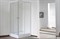 ROYAL BATH HPD 90x80 Душевой уголок прямоугольный, стекло 6 мм прозрачное, профиль алюминий  белый, дверь раздвижная - фото 132196
