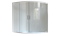 ROYAL BATH Alpine 160x100 Ограждение душевое для ванны стеклянное, стекло 6 мм прозрачное, профиль алюминий белый, дверь раздвижная - фото 13302
