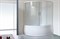 ROYAL BATH Alpine 160x100 Ограждение душевое для ванны стеклянное, стекло 6 мм прозрачное, профиль алюминий белый, дверь раздвижная - фото 13303