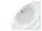 AQUATEK Сириус Акриловая ванна на каркасе, слив-перелив в комплекте, с панелью. - фото 134180