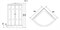 NIAGARA Classic Душевая кабина NG-3301-14G (900х900х2150) низкий поддон (26 см) ГИДРОМАССАЖ стекло МАТОВОЕ - фото 134674