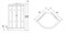 NIAGARA Luxe Душевая кабина NG-7715G (900x900х2150) низкий поддон стенки ЗОЛОТО - фото 134859