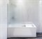 AM.PM Gem шторка на борт ванны 80х140, фиксированная, хром, стекло матовое, с пристенным к - фото 140874