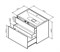 AM.PM Inspire V2.0, База под раковину, подвесная, 80 см, 3 ящика, push-to-open, белый матовы - фото 141461