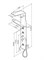 AM.PM Joy Гидромассажная панель, 3 форсунки, полочка для аксессуаров, верхний душ, 1360Х320 - фото 141614