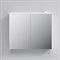AM.PM SPIRIT 2.0, Зеркальный шкаф с LED-подсветкой, 80 см, цвет: белый, глянец - фото 143264