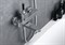 DAMIXA ARC смеситель для ванны/душа, поворотный излив (черный) - фото 143824