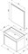 AQUANET Nova Lite 75 Комплект мебели для ванной комнаты (1 ящик) - фото 144572