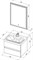 AQUANET Беркли 60 Комплект мебели для ванной комнаты (зеркало белое) - фото 145159
