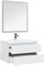 AQUANET Беркли 80 Комплект мебели для ванной комнаты (зеркало белое) - фото 145215
