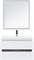 AQUANET Беркли 80 Комплект мебели для ванной комнаты (зеркало белое) - фото 145217