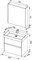 AQUANET Бруклин 70 Комплект мебели для ванной комнаты - фото 145329