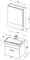 AQUANET Верона 50  Комплект мебели для ванной комнаты (Moduo Slim  белый) - фото 145634