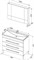 AQUANET Верона NEW 100 Комплект мебели для ванной комнаты (напольный 3 ящика) - фото 145662