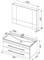 AQUANET Верона NEW 100 Комплект мебели для ванной комнаты (подвесной 2 ящика) - фото 145674