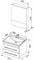 AQUANET Верона NEW 58 Комплект мебели для ванной комнаты (подвесной 2 ящика) - фото 145733