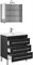 AQUANET Верона NEW 75 Комплект мебели для ванной комнаты (напольный 3 ящика) - фото 145754
