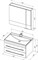 AQUANET Верона NEW 75 Комплект мебели для ванной комнаты (подвесной 2 ящика) - фото 145774