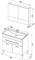 AQUANET Верона NEW 90 Комплект мебели для ванной комнаты (напольный 1 ящик 2 дверцы) - фото 145781