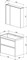 AQUANET Гласс 80 Комплект мебели для ванной комнаты - фото 146042