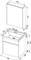AQUANET Латина 60  Комплект мебели для ванной комнаты (1 ящик) - фото 147118