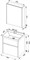 AQUANET Латина 60 Комплект мебели для ванной комнаты (2 ящика) - фото 147150