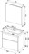 AQUANET Латина 70 Комплект мебели для ванной комнаты (2 ящика) - фото 147188